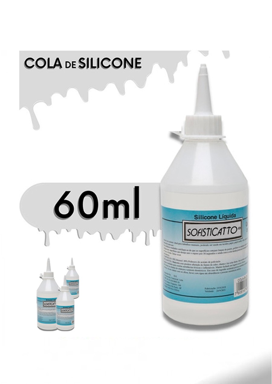 Cola de silicone l&iacute;quida 60ml